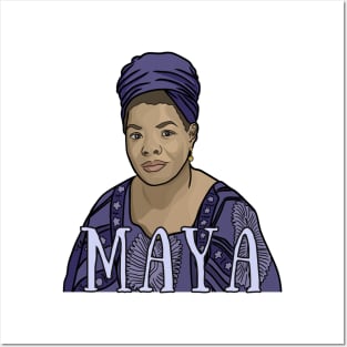 Maya Angelou Portrait Posters and Art